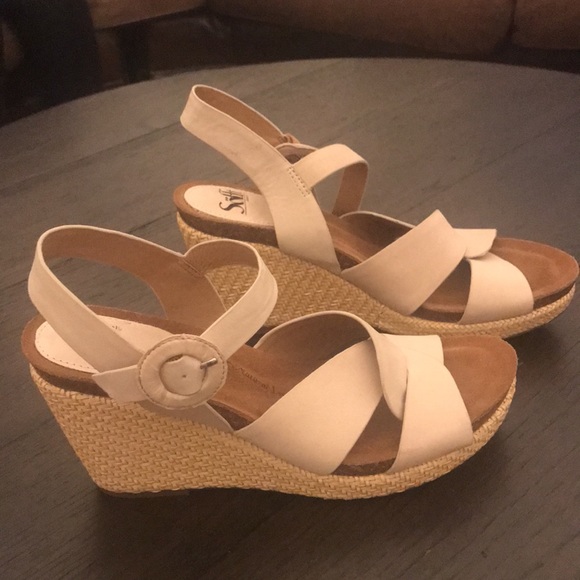 Sofft Cassidy Beige  Wedge Sz 10M New - Picture 8 of 13